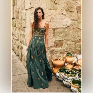 AGUA BY AGUA BENDITA Lima Maxi Dress in Linen